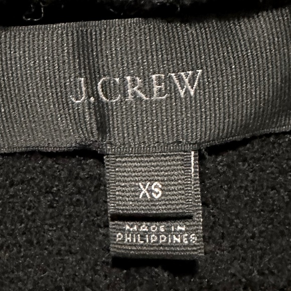 J.Crew Black Wool Blend tie waist no button cardigan sweater size XS - Picture 5 of 6